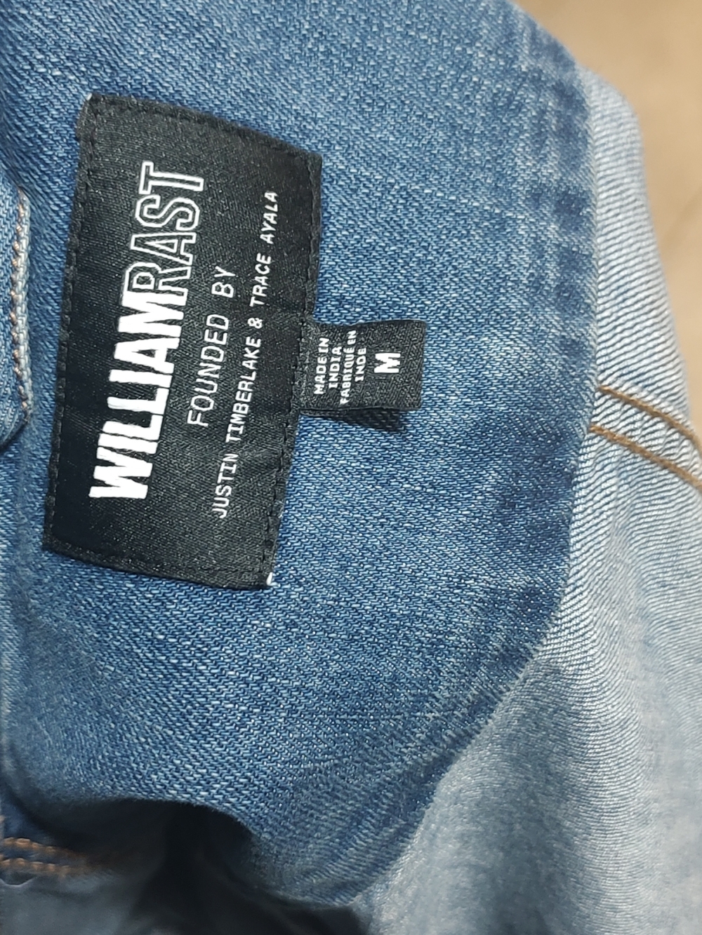 William Rast Medium Blue Denim Jacket - Picture 4 of 4